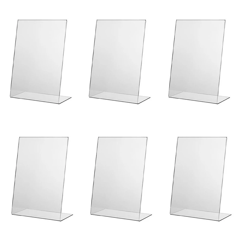 استند قیمت فروشگاهی مدل L A4 بسته شش عددی