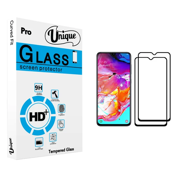 محافظ صفحه نمایش یونیک مدل ULTRA مناسب برای گوشی موبایل سامسونگ Galaxy A70 بسته دو عددی