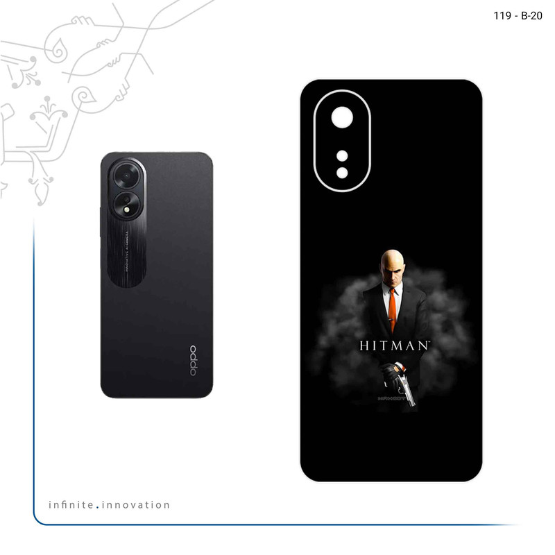 برچسب پوششی ماهوت مدل HITMAN مناسب برای گوشی موبایل اپو A38