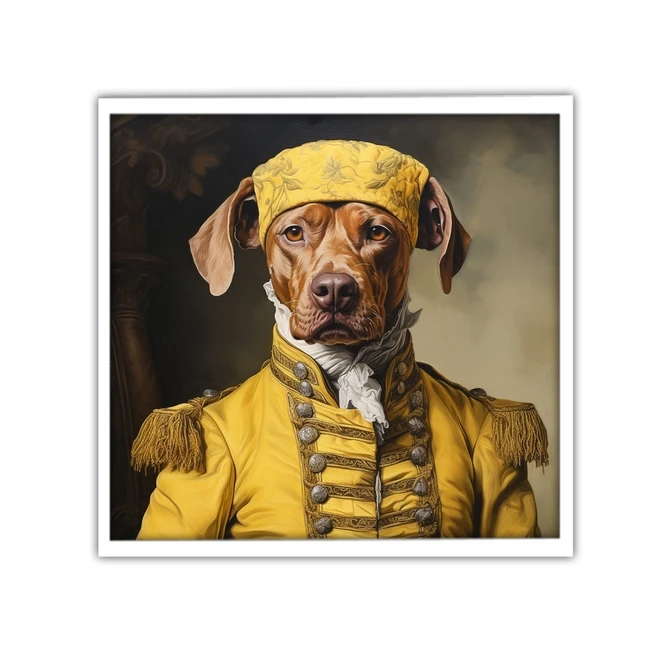 تابلو نوری بکلیت طرح عکس هنری سگ مدل W-MID-18864