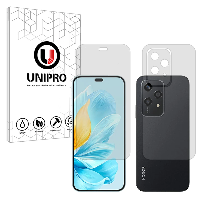 محافظ صفحه نمایش مات یونی پرو مدل star 5 مناسب برای گوشی موبایل آنر 200 Lite به همراه محافظ پشت گوشی 