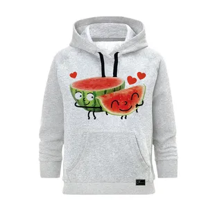 هودی زنانه مدل هندوانه یلدا کد J156 رنگ طوسی