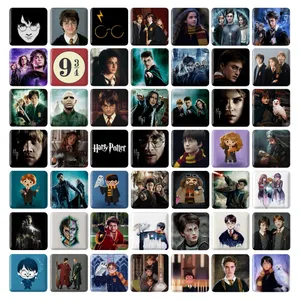 مگنت خندالو طرح هری پاتر Harry Potter مدل مربعی کد 12 مجموعه 49 عددی