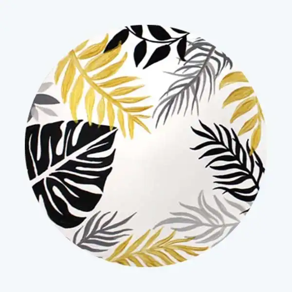 بشقاب دیوارکوب سفالی طرح کوبیسم مجموعه 3 عددی