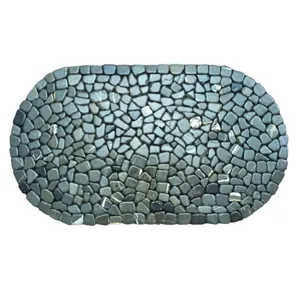 پادری طرح سنگی مدل بیضی سایز 75x45 سانتی متر