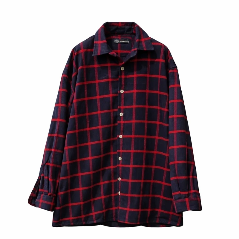 پیراهن آستین بلند یقه برگردان مردانه مدل پشمی P2