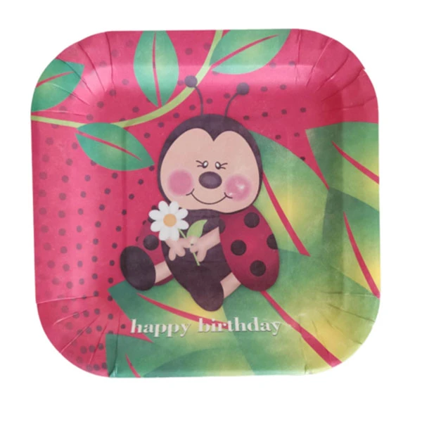 پیش دستی یکبار مصرف طرح کفشدوزک بسته 10 عددی