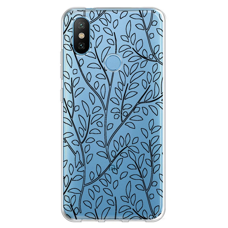 کاور مگافون طرح برگ مدل C45-B مناسب برای گوشی موبایل شیائومی Redmi 6 Pro / Mi A2 Lite