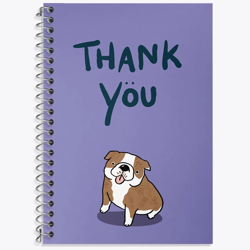 دفتر زبان 50 برگ خندالو مدل سه خط طرح سگ کد N1352