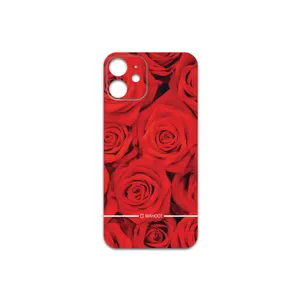 MAHOOT Red-Flower Cover Sticker for Apple iPhone 12 mini