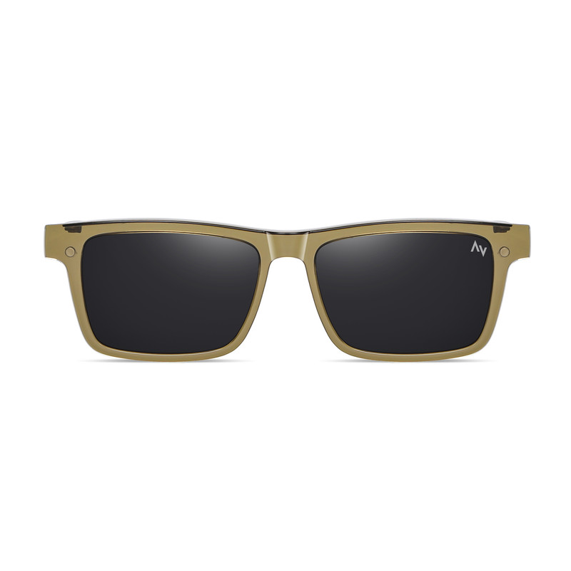 فریم عینک طبی آلبرت وگ مدل CG7703C526P97 Polarized Double Switch مناسب برای انواع صورت به همراه کاور آفتابی