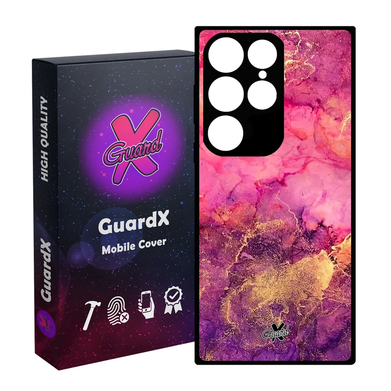 کاور گارد ایکس طرح ماربل مدل Glass10283 مناسب برای گوشی موبایل سامسونگ Galaxy S24 Ultra