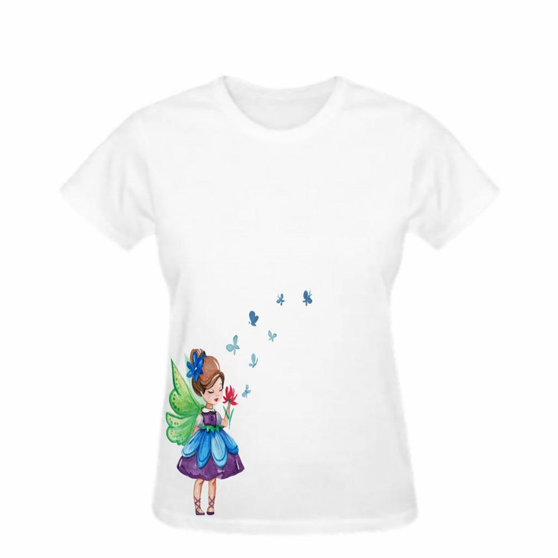 تی شرت آستین کوتاه زنانه مدل چاپی