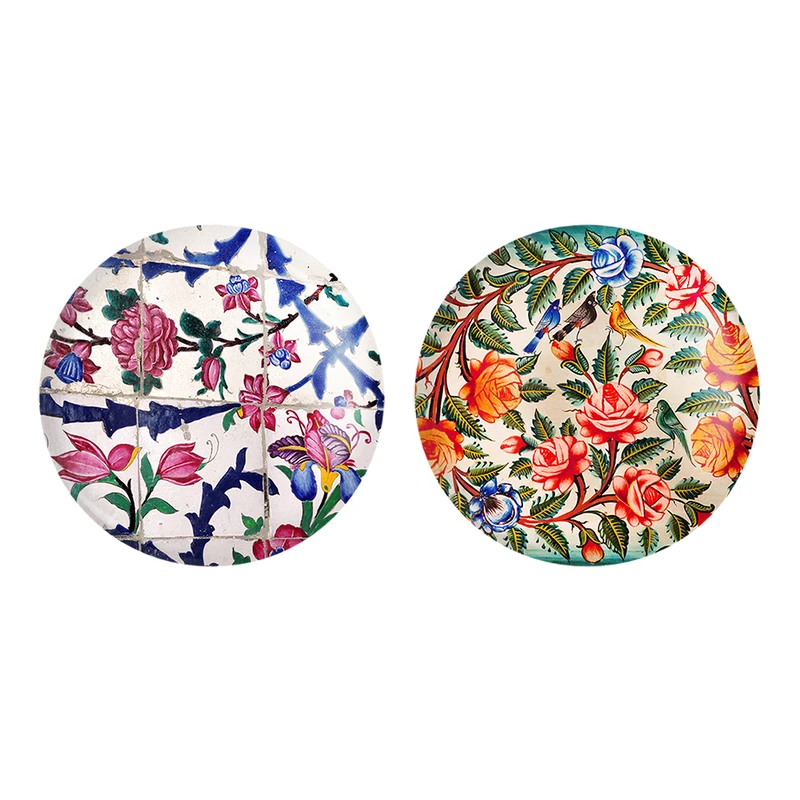 مگنت خندالو طرح کاشی کد 21822183 مجموعه 2 عددی