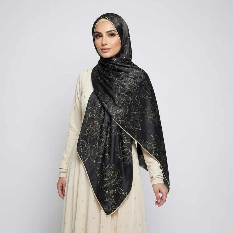 روسری زنانه مدل ابریشم کد 9925