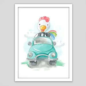  تابلو کودک و نوزاد جیک جیک مدل مرغ راننده G-8