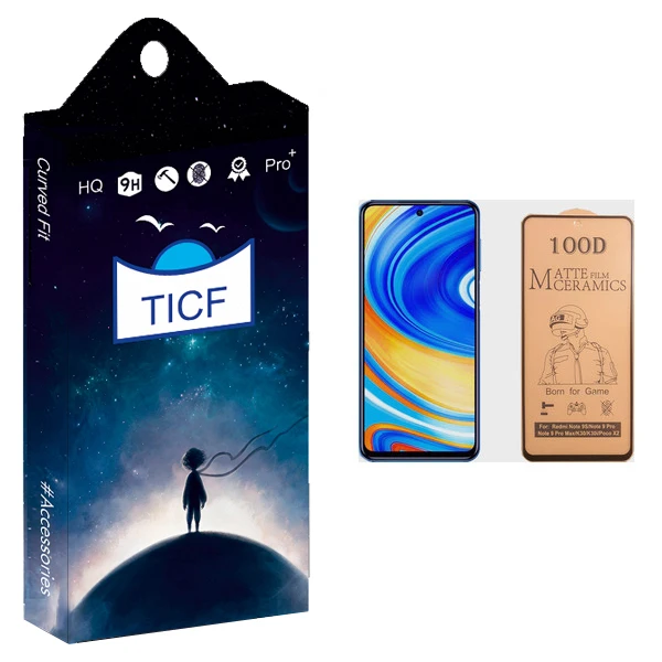 برای محافظ صفحه نمایش سرامیکی تی ای سی اف مدل +HD مناسب گوشی موبایل شیائومی Redmi Note 9 Pro Max