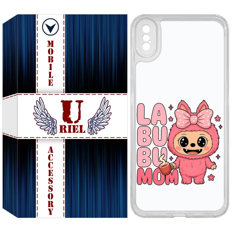 کاور یوریل مدل Clear کد 136 طرح لبوبو Labubu مناسب برای گوشی موبایل اپل iPhone XS Max