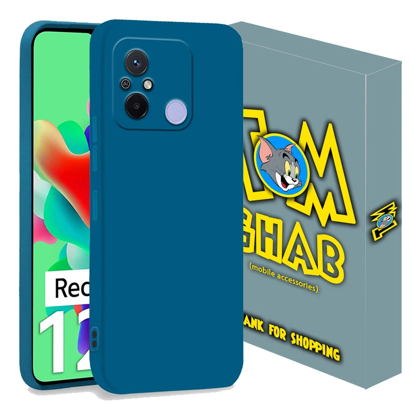 کاور تام قاب مدل سیلیکونی کپی طرح clk مناسب برای گوشی موبایل شیائومی Redmi 12C