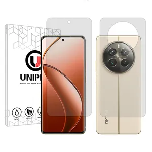 Unipro Explosion Proof model transparent screen protector suitable for Realme 12 Pro Plus mobile phone along with the phone back protector