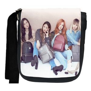 کیف دوشی دخترانه طرح بلک پینک کد dp18