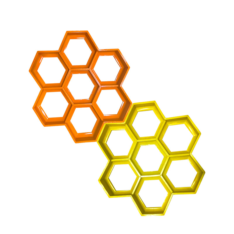 قالب سنگ فرش مدل لانه زنبوری بسته 2 عددی