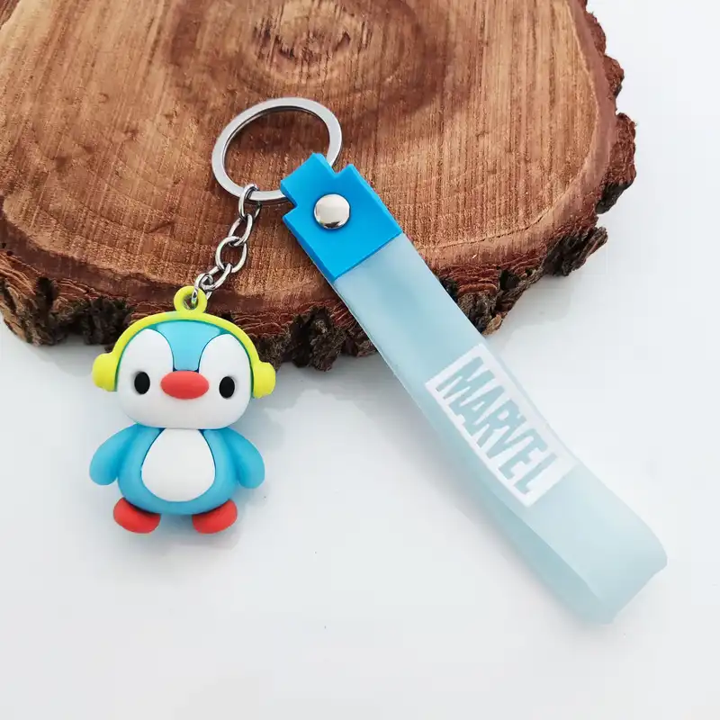 جاکلیدی مدل سیلیکونی طرح بچه پنگوئن هدفون کد DB20