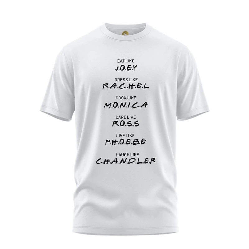 تی شرت آستین کوتاه مردانه هومرو مدل TW222 طرح فرندز