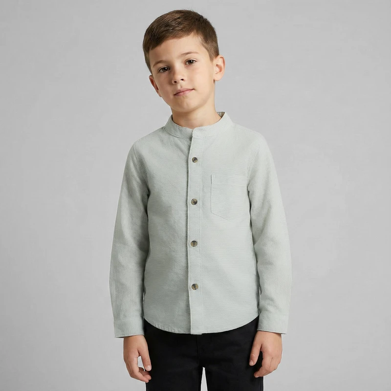 پیراهن آستین بلند یقه ایستاده پسرانه تیتیش مدل 6004183