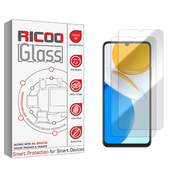 محافظ صفحه نمایش شیشه ای ریکو مدل Ricoo GlassMIX2106 مناسب برای گوشی موبایل آنر X7 بسته دو عددی