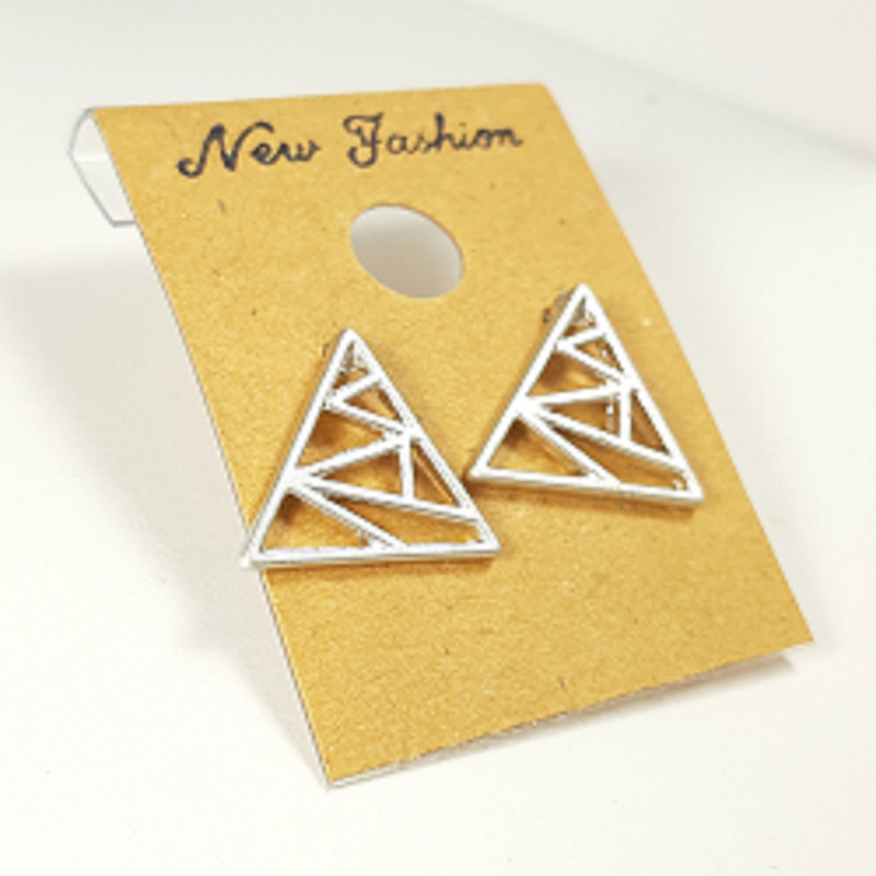 گوشواره زنانه مدل میخی اوریگامی کد E/SA/45-46