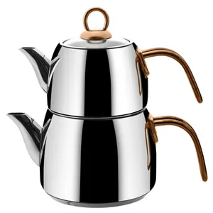 ست کتری و قوری امسان مدل تیتانیوم 
