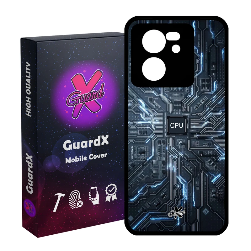 کاور گارد ایکس طرح CPU مدل Glass10504 مناسب برای گوشی موبایل شیائومی 13T/13T Pro/Redmi K60 Ultra