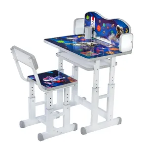 ست میز تحریر و صندلی مشتاق مدل پیچی طرح فضانورد کد12