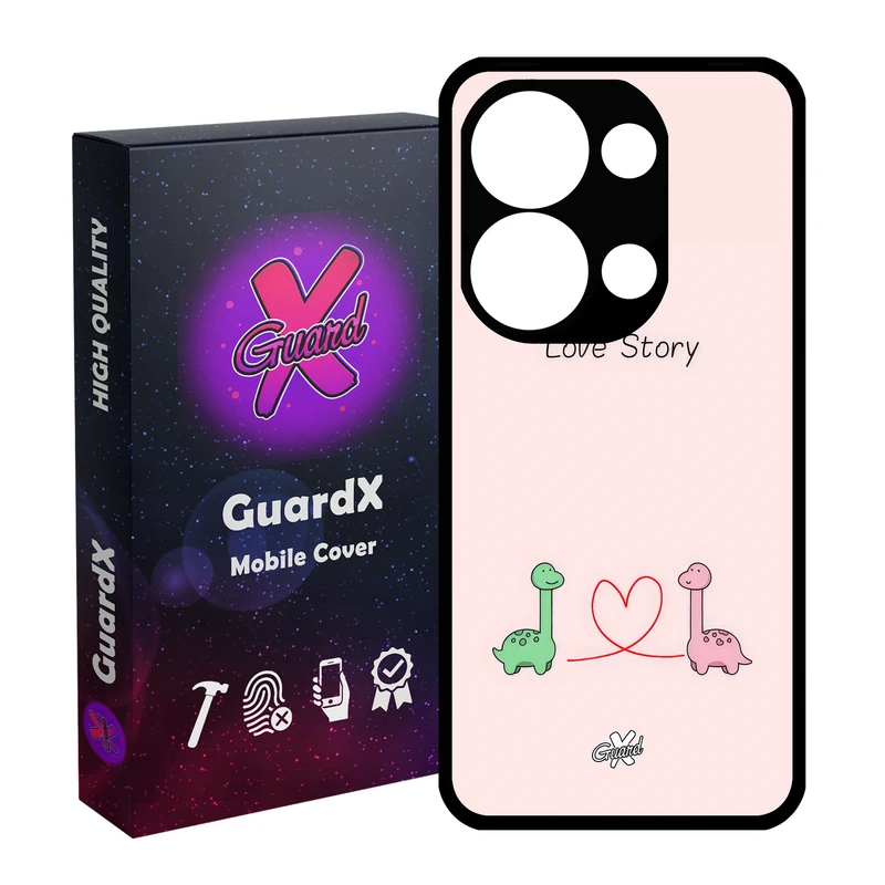 کاور گارد ایکس طرح Love مدل Glass10654 مناسب برای گوشی موبایل شیائومی Redmi Note 13 Pro 4G / Poco M6 Pro 4G