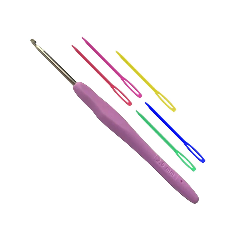 قلاب بافتنی مدل ZHL-SO-2.5 به همراه سوزن دوخت کاموا مجموعه 6 عددی