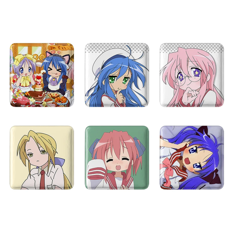 مگنت خندالو طرح انیمه ستاره خوش شانس Lucky Star کد 1469B مجموعه 6 عددی