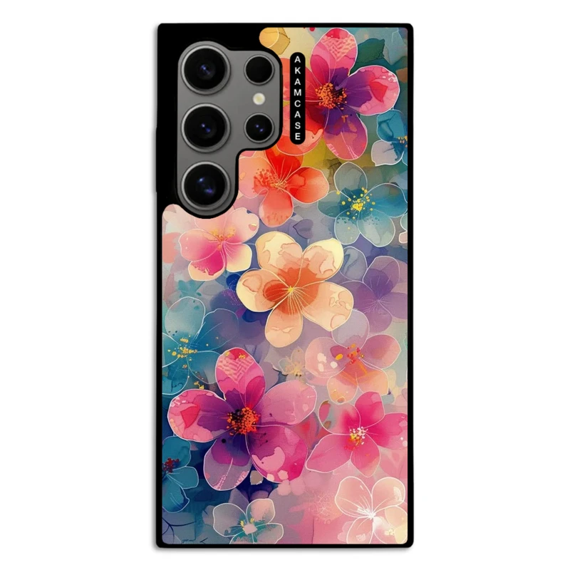کاور آکام مدل AMC-WSGS24U-FLOWERS-42 مناسب برای گوشی موبایل سامسونگ Galaxy S24 Ultra