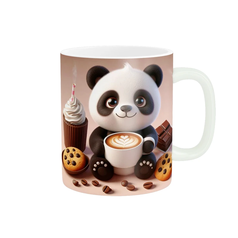 ماگ پاد آفرین طرح پاندا مدل لیوان قهوه کد 1687