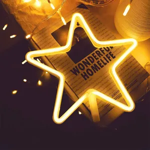 چراغ خواب مدل تابلو نئون فلکسی طرح ستاره