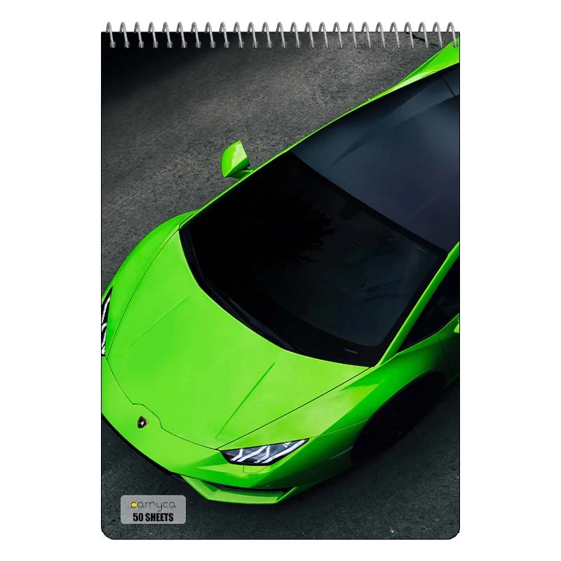دفتر نقاشی 50 برگ سیمی کارنیکا طرح لامبورگینی هوراکان Lamborghini Huracan کد 63704
