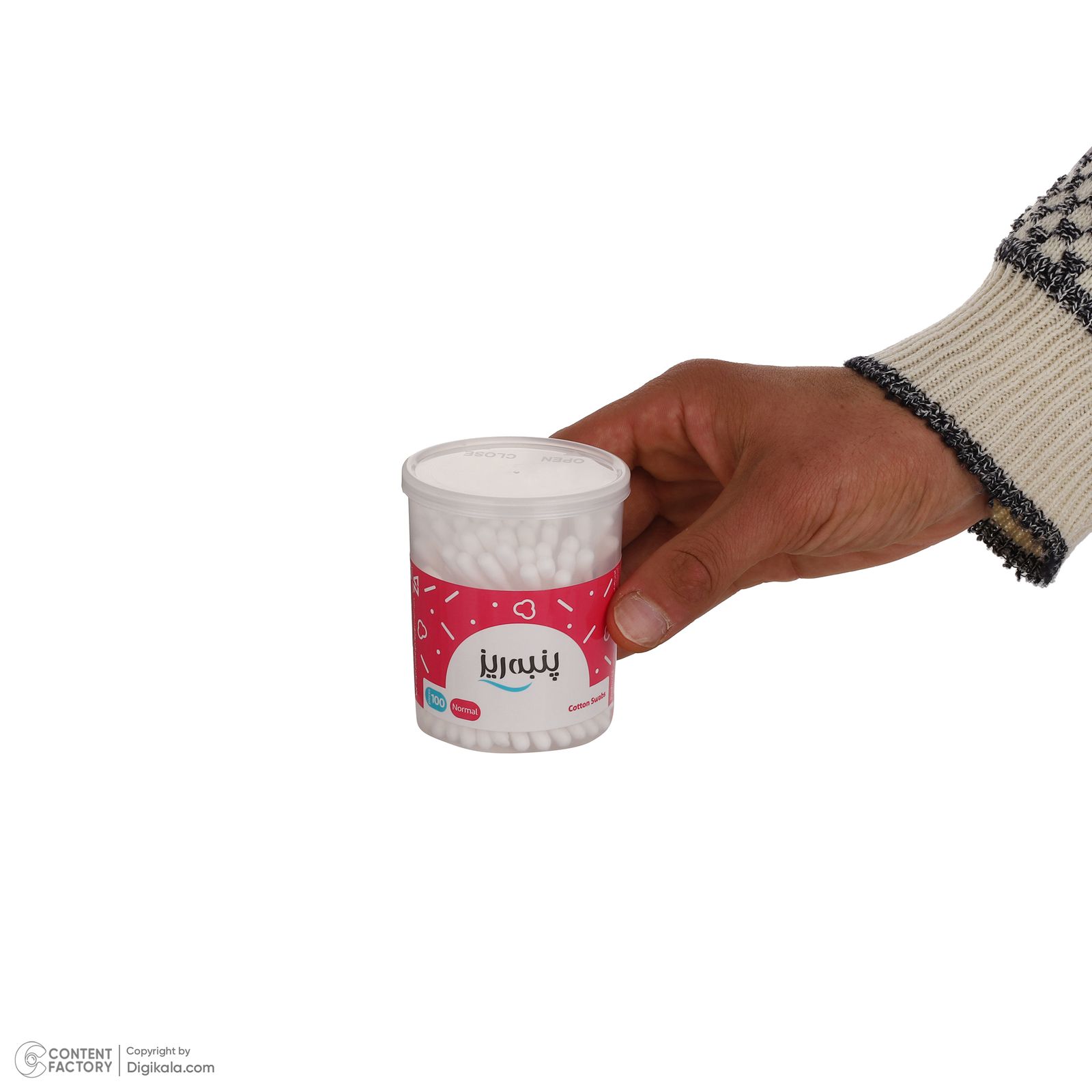 گوش پاک کن پنبه ریز مدل Normal  بسته 100 عددی  -  - 2