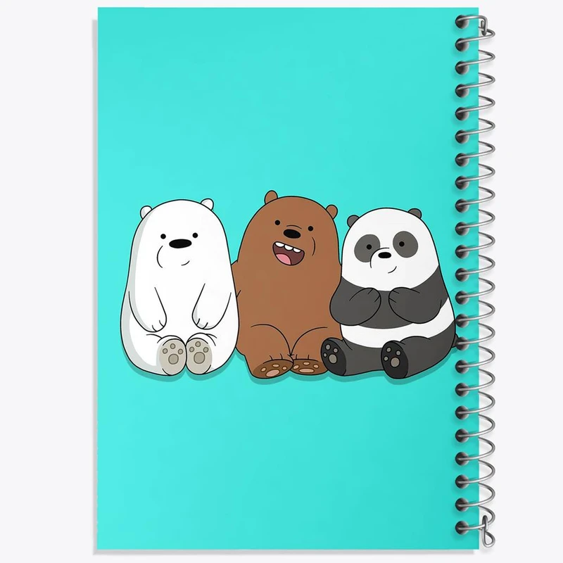 دفتر مشق 50 برگ خندالو مدل سه خرس کله پوک  کد 10607