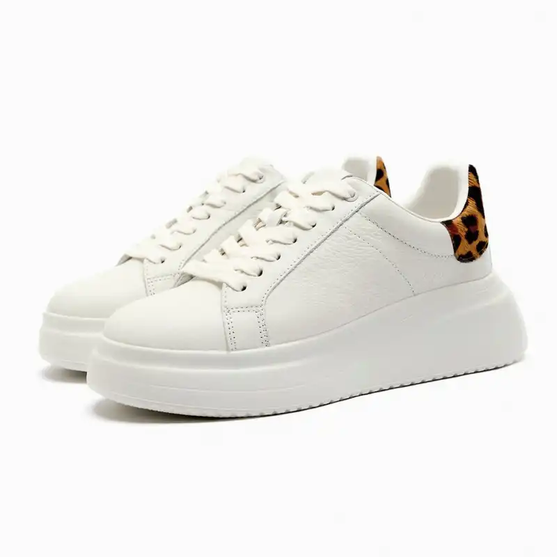 کفش روزمره زنانه مدل Leather trainers_5431110