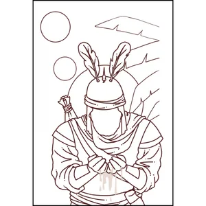 کاغذ رنگ آمیزی طرح عمو عباس کد 005 بسته 50 عددی