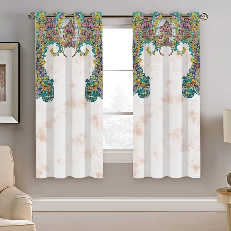 پرده نیروانا طرح سنتی مدل هازان کد 9080 سایز 140×200 سانتی متر