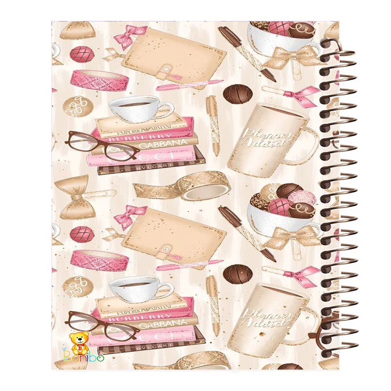 دفتر مشق 100 برگ بانیبو طرح  چای و کتاب کد 1055