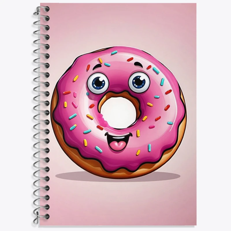 دفتر لغت 50 برگ خندالو طرح دونات کد N1242