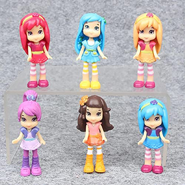 فیگور مدل دختر توت‌فرنگی بسته 6 عددی