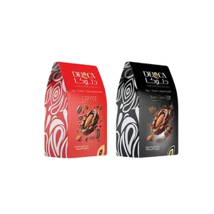 خرما شکلاتی تلخ و قهوه با مغز بادام دلوکا - ۲۵۰ گرم بسته 2 عددی